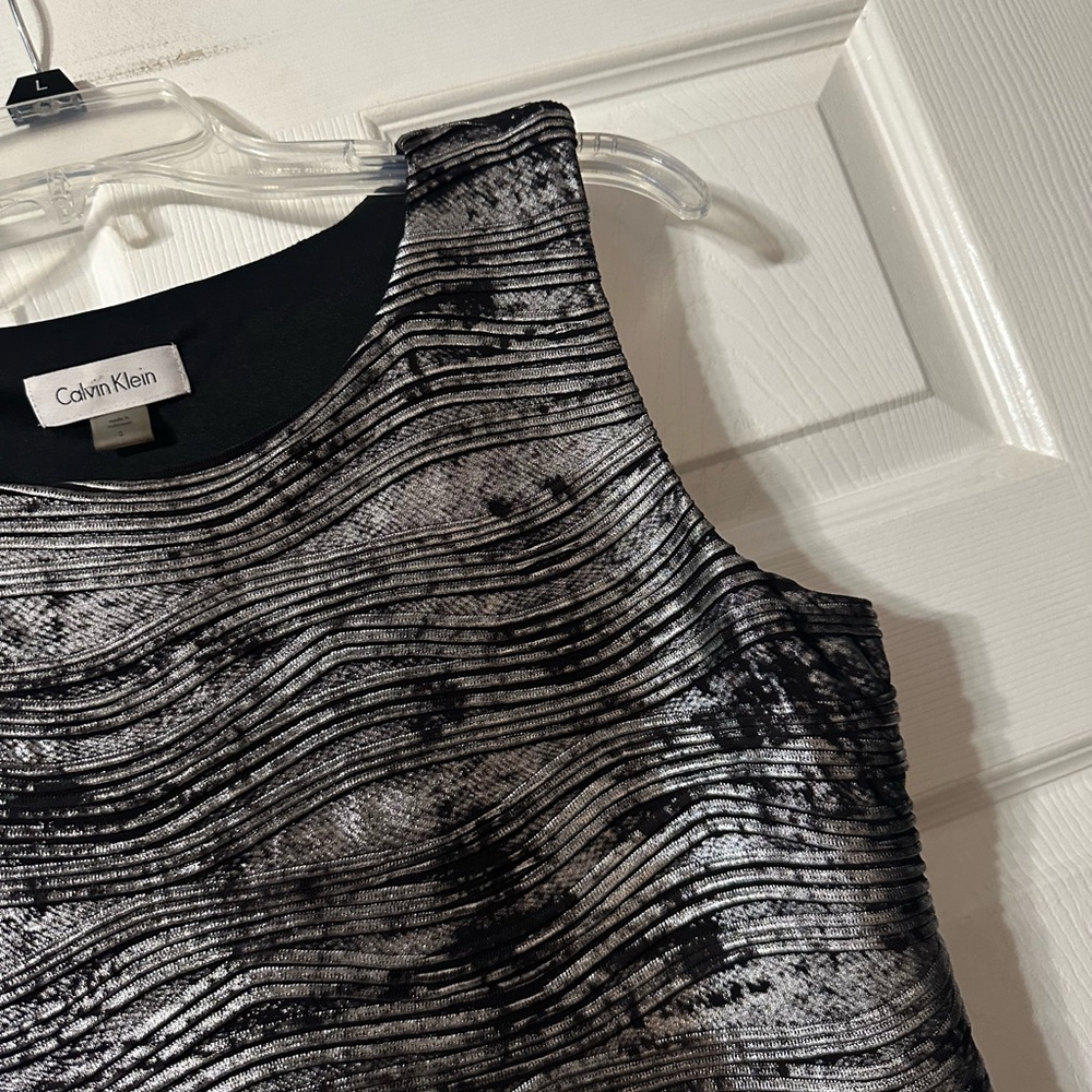 Calvin Klein Metallic Lame’ Dressy Tank Top - Picture 5 of 12